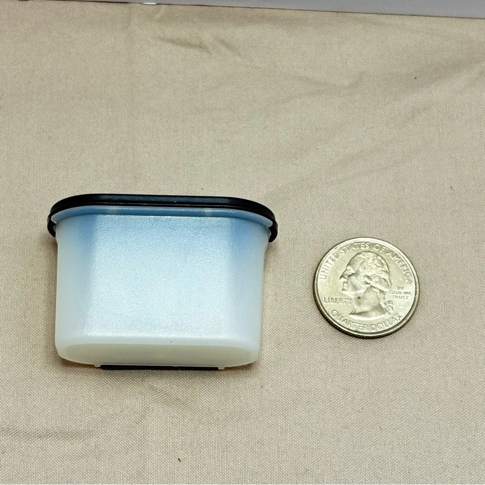 Tupperware Mini Modular Mates Oval with Black Lid magnet
